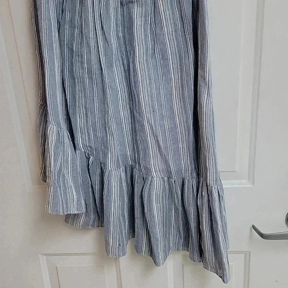 Pamela Dress in Blue & White One Shoulder Dress LoveShackFancy - Picture 4 of 14